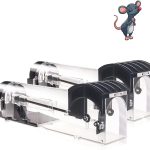 Humane Mouse Traps, 12 inches Enlarged No Kill Rat Live Traps for Chipmunks, Reusable Catch and Release Mice, Pet and Children Friendly Mouse Trap that Work (Black 2Pack)