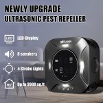 Indoor Ultrasonic Pest Repeller Plug-in,with a Display Screen & LED Strobe Light,Effectively Repels Mice,Squirrels,roaches & Other Rodents Up to 3900 Sq.Ft.Suitable for attics,garages,etc. - Image 2