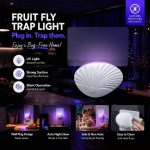 LFSYS Fruit Fly Traps for House Indoors Gnats 2 Device+20 Refills (Shell) - Image 2