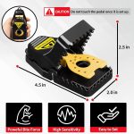 LULUCATCH Mouse Traps, 6 Pack Snap Rat Traps, Quick-Set Reusable Sanitary Mice Traps, Rodent Traps Mice Catchers Indoor Outdoor for Home Garage, Pet Safe & Easy to Use - Image 2