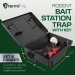 Large Rat & Mouse Bait Station - 4 Pack - Rat Bait Stations for Mice Outdoor/Indoor - Tamper Resistant - Child & Pet Safe Rodent Bait Station - Outside Traps - Bait Box Pest Control - Image 2