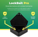 LockBait Pro Mouse Bait Stations | 12 Pack Mouse Bait Box for Outdoor Use | Mice Bait Stations with Keys for Indoor and Outdoor Use | UCatch - Image 2