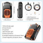 Meilen Car Rodent Repeller, Under Hood Ultrasonic Mouse Deterrent, 2 Pack - Image 2