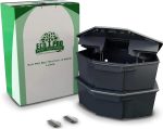 Mouse Bait Station 2 Pack Large Size, Tamper-Resistant Lockable Bait Boxes Indoor Outdoor, Large Rodent Bait Box with Key, Reusable Weather-Resistant Pest Control