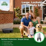 Mouse Bait Station 2 Pack Large Size, Tamper-Resistant Lockable Bait Boxes Indoor Outdoor, Large Rodent Bait Box with Key, Reusable Weather-Resistant Pest Control - Image 2