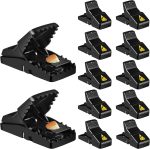 Mouse Trap, 12 Pack Mouse-Traps-Indoor-for-Home Quick Effective Sanitary Safe Mouse Catcher for Family and Pet