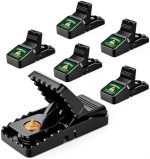 Mouse Traps Indoor, Reusable Snap Traps for Mice (6 Pack)