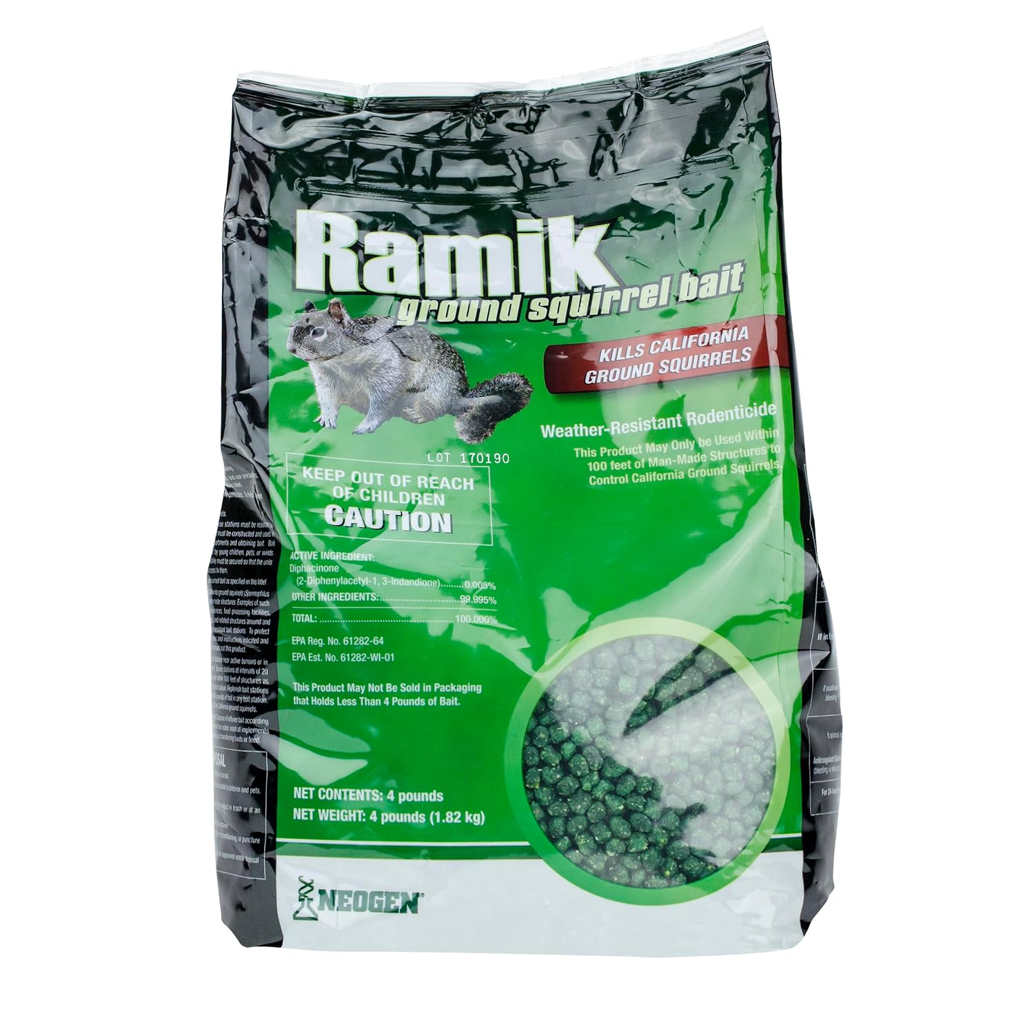 Neogen 116352 Home Pest Control Products Ground Squirrel Bait Neogen 116352 Home Pest Control Products Ground Squirrel Bait - Image 1