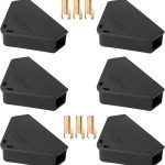 Outdoor Weatherproof Mouse Management Station, 6-Pack with 2 Secure Keys - Heavy-Duty Rodent Unit Box for Home, Garden, Garage - Child & Pet Safe Design