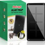 Pelrayt Glue Mouse Traps Indoor for Home, Rat Trap-12 Pack, Large Heavy Duty Glue Traps for Safe Home Pest Control. Pre-Scented, Non-Toxic Sticky Boards for Mice, Rats & More. Easy To Use