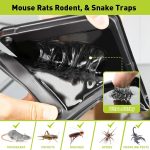 Pelrayt Glue Mouse Traps Indoor for Home, Rat Trap-12 Pack, Large Heavy Duty Glue Traps for Safe Home Pest Control. Pre-Scented, Non-Toxic Sticky Boards for Mice, Rats & More. Easy To Use - Image 2