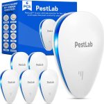 PestLab Ultrasonic Pest Repeller – Indoor Plug In Bug Repellent for Mice, Rodents, Rats, Roaches, Ants, Spiders, Mosquitoes & Bed Bugs – Electronic Pest Control Device with 300 Sq Ft Coverage – 6 Pack