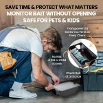 Professional Rat & Mouse Bait Station - 2 Lockable Weather-Resistant Bait Boxes with Clear Lid & Dual Entry - Protects Bait from Pets, Kids & Weather - Reusable (Bait Not Included) - Image 2