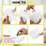 Qualirey 12 Pcs Mouse Bait Stations with Keys, Indoor Outdoor Traps,Clear - Image 2