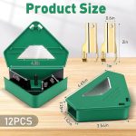 Qualirey 12 Pcs Upgraded Mouse Bait Station with Key & Visible Window Indoor Required Mouse Stations Mice Traps Boxes Station for Small Mice Outdoor, Keeps Children Safe, Bait Not Included (Green) - Image 2