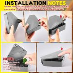 Qualirey 24 Pcs Triangle Mice Rat Bait Stations, 5x3 in, Gray - Image 2