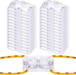 Qualirey 32 Pcs Ant Bait Stations Reusable (Bait NOT Included), Multi Surface Ant Killer Trap for Home, Control for Indoor and Outdoor Use, Roach Station for Common Household (16 Set, Standard Size)
