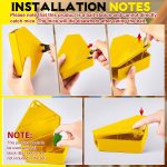 Qualirey 36 Pcs Triangle Mice Rat Bait Stations, 5x3 in, Yellow - Image 2