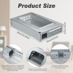 Qualirey 4 Pack Humane Mouse Trap Indoor Home Multi-Catch, Large, Silver - Image 2