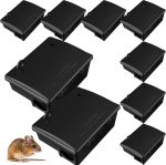 Qualirey 4 Pack Rat Station with Key, 9.8 x 7.5 x 3.9 in