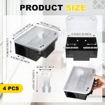 Qualirey 4 Pcs Mouse Bait Station Rat Traps with Key Lock,Clear - Image 2