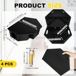Qualirey 4 Pcs Rat Stations with Keys Mouse Boxes Lockable, Black - Image 2