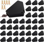 Qualirey 48 Pcs Triangle Mice Rat Bait Stations, 5x3 in, Black