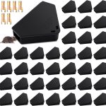 Qualirey 48 Pcs Triangle Mice Rat Bait Stations, 5x3 in, Black