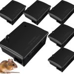 Qualirey 6 Pack Rat Station with Key, 9.8 x 7.5 x 3.9 in