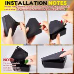 Qualirey 6 Pcs Triangle Mice Rat Bait Stations, 5x3 in, Black - Image 2