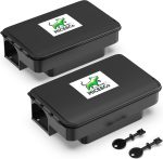 Rat Bait Stations 2 Pack, Lockable Rodent Traps, Indoor & Outdoor