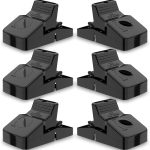 Rat Trap, 6 Large Reusable Snap Traps for Mouse Chipmunks Indoor Outdoor