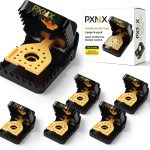Rat Traps Outdoor Indoor, 6-Pack Heavy Duty Mouse Traps for Home