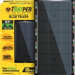 TRATPER Glue Traps for Mice,Rat,Mouse,Snake,Lizard,Insect. 10 Pack. Extra Strength,Pre-Baited Adhesive.Heavy Duty Plastic Tray.Non-Toxic,Chemical-Free Pest Control for Home. 10Pack
