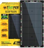 TRATPER Glue Traps for Mice,Rat,Mouse,Snake,Lizard,Insect. 10 Pack. Extra Strength,Pre-Baited Adhesive.Heavy Duty Plastic Tray.Non-Toxic,Chemical-Free Pest Control for Home. 10Pack