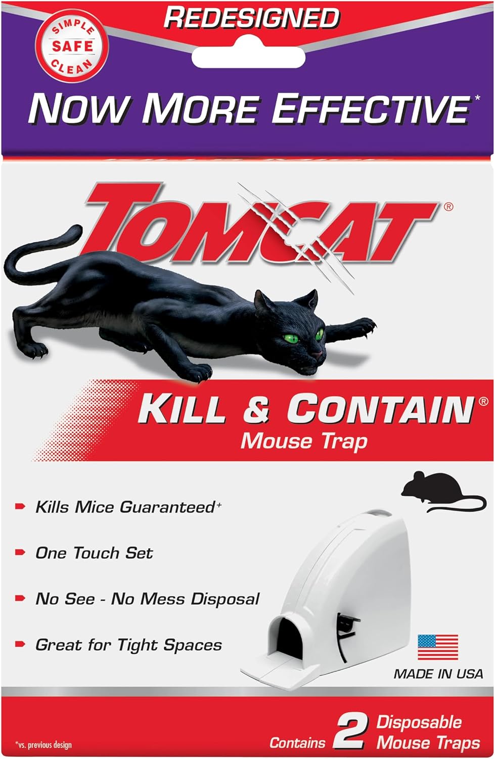Tomcat Kill & Contain Mouse Trap, 2 Traps Tomcat Kill & Contain Mouse Trap, 2 Traps - Image 1