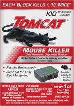 Tomcat Mouse Killer, Child Resistant, Disposable Station, 1 Station