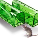 Trazon Humane Mouse Traps Catch and Release That Work Mouse Traps No Kill Live Mouse Traps Reusable Mouse Traps for House Garage Outside Small Mice Multiple Mice - 2 Pack