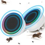 Ultrasonic Pest Control Repellent 2026 Upgraded,Mice Traps Indoor Plug in,Electronic Mouse Repellent Devices for Mouse,Rodent,Roach,Mice,Mosquito,Spider,Rat Repellent for Home,Kitchen,Ivory-2 Pack