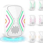 Ultrasonic Pest Control Repeller, Indoor Mouse Repellent for Rats, Mice, Bats, Rodents, Roaches, Cockroaches, Insects, and Mosquitoes – Electronic Plug-in Pest Repeller 6 Pack