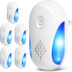 Ultrasonic Pest Indoor Repeller, Repellent for Mouse, Rats, Cockroaches, Spiders, Ants, Bugs, Plug-in Control Device (6 Pack)