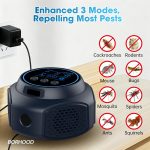 Ultrasonic Pest Repellent Plug-in, Electronic Mouse Traps & Insect Repellent, Pest Control for Rodent, Roach, Ant, Squirrel, Spider, Bugs, Mouse, Rat, Bat for Home, Office, Warehouse Black 2 Pack - Image 2