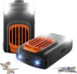 Ultrasonic Pest & Rodent Mouse Squirrels Repellent, Plug-in Electronic Rat Bat Bug Spider Repeller, Battery Operated Deterrent Control Mice for Car Engines, Replace Mouse Traps Indoor, Outdoor 2 Pack