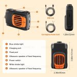 Ultrasonic Pest & Rodent Mouse Squirrels Repellent, Plug-in Electronic Rat Bat Bug Spider Repeller, Battery Operated Deterrent Control Mice for Car Engines, Replace Mouse Traps Indoor, Outdoor 2 Pack - Image 2