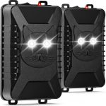 Ultrasonic Rodent Repellent for Car Engines with Strobe Light - 2 Pack Battery Powered Rat Repellent for Car Under Hood Mouse Deterrent, Keep Rats Mice from Automobile,Truck,Garage,Attic,Shed,Barn