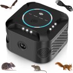 Ultrasonic Rodent Repeller Indoor, 4 Modes with LED Strobe, Plug-in