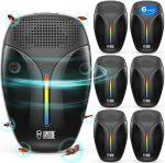 Upgraded Ultrasonic Repeller & Insect Indoor Repeller,Ultrasonic and Repellent for Roach,Rodent,Mouse,Bugs,Mosquito,Mice,Spider,Ant,3 Mode Switching,6 Packs - Image 2