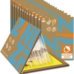 ZingZap Sticky Mouse Traps Glue Boards 10-PK, 3X Faster Catch with Built-in Hazelnut Scent, Extra-Heavy Fiber Glue Traps for Rats & Mice, Crawling Pests, 100% Biodegradable, Indoors Home & Commercial