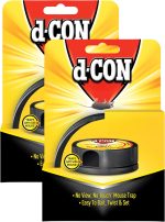 d-CON No View, No Touch Covered Mouse Trap, 2 Traps (Pack of 2)