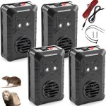 𝟐𝟎𝟐𝟔 Ultrasonic Under Hood Rodent Repellent for Car Engines 4 Packs
